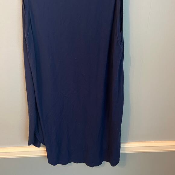 K Ld-Signature Navy Sleeveless Top Shirt Blouse Size Medium - Picture 8 of 12